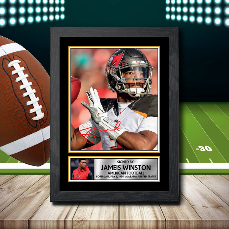 Jamies Winston 1 – Printed Signature NFL Star Print – Jamies Winston 1