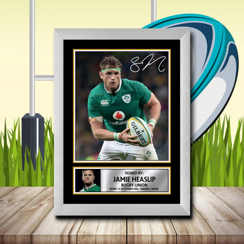 Jamie Heaslip 2 Printed Signature Rugby Star Poster Print Framed Wall Art Gift β Jamie Heaslip 2 Printed Signature Rugby Star Poster Print
