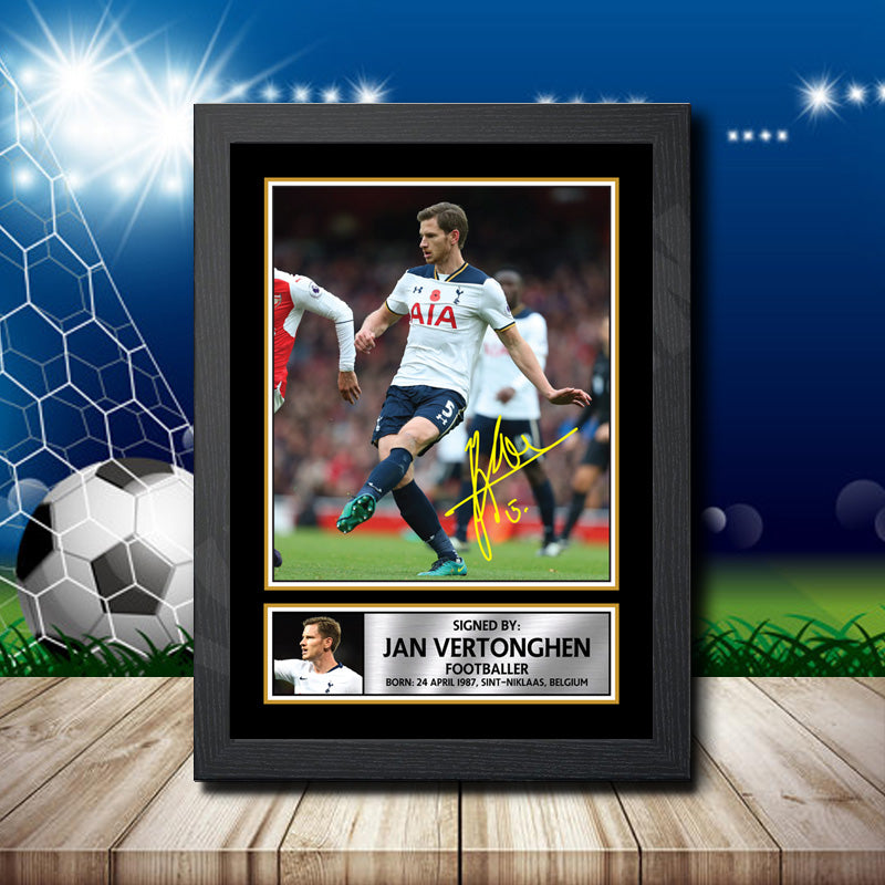 Jan Vertonghen 4 Printed Signature Footballers Star Poster Print Framed Wall Art Gift – Jan Vertonghen 4 Printed Signature Footballers Star Poster Print