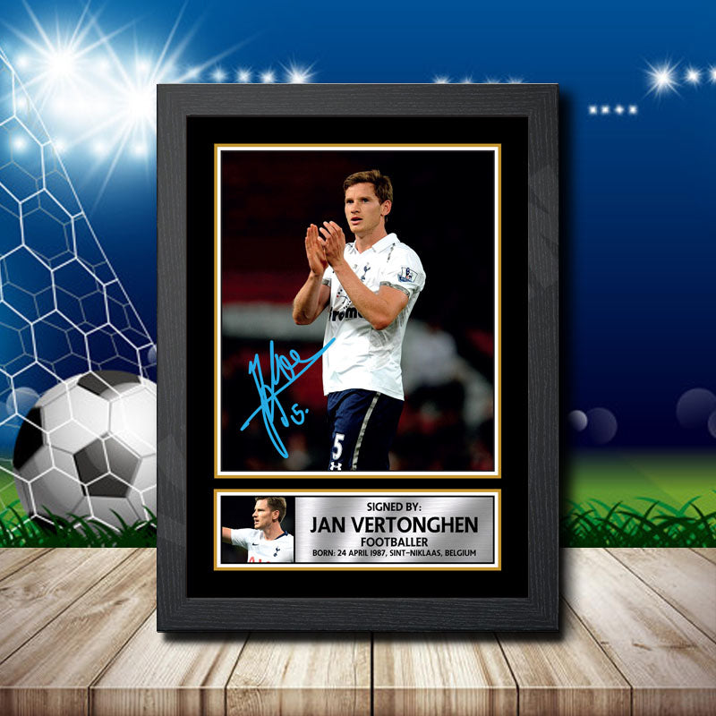 Jan Vertonghen 2 Printed Signature Footballers Star Poster Print Framed Wall Art Gift – Jan Vertonghen 2 Printed Signature Footballers Star Poster Print