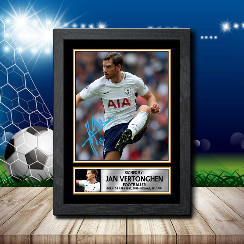 Jan Vertonghen 2 Printed Signature Footballers Star Poster Print Framed Wall Art Gift β Jan Vertonghen 2 Printed Signature Footballers Star Poster Print