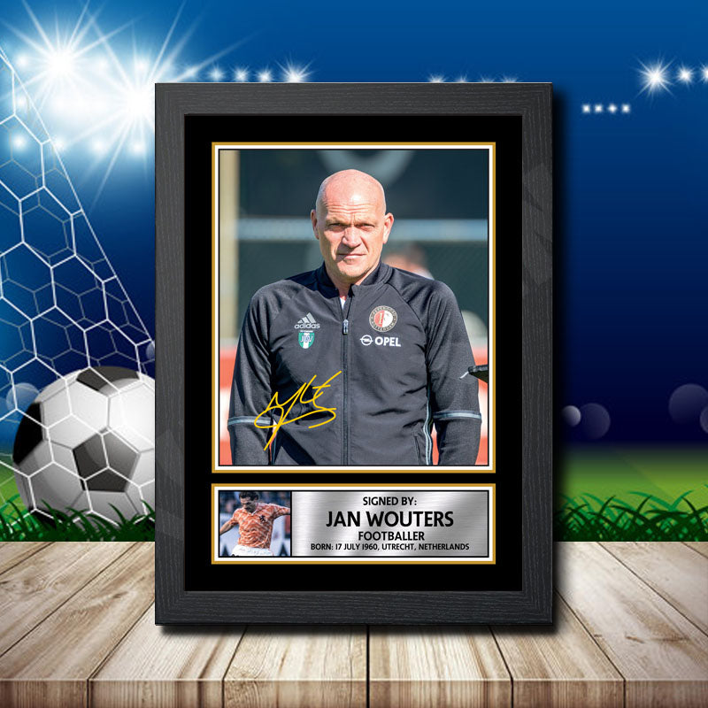 Jan Wouters Printed Signature Footballers Star Poster Print Framed Wall Art Gift – Jan Wouters Printed Signature Footballers Star Poster Print