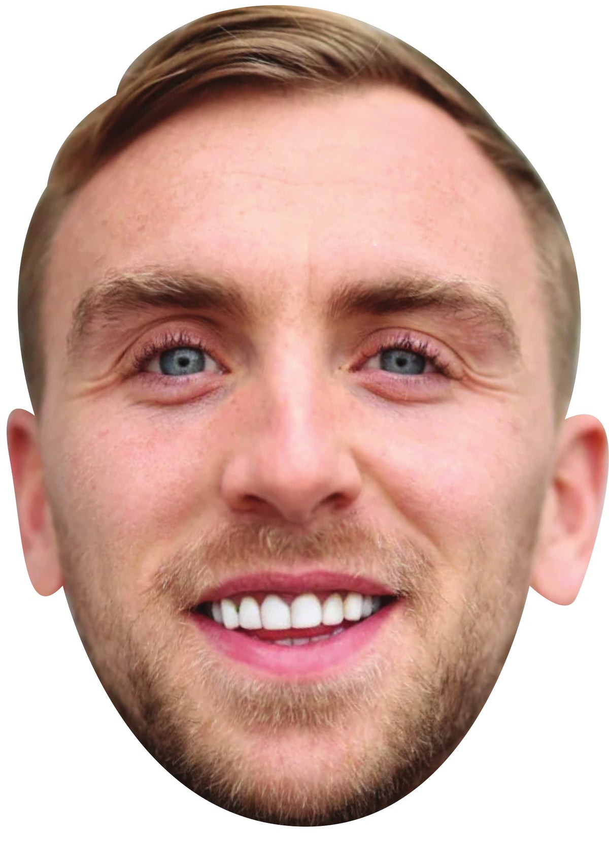 Jarrod Bowen Face Mask 2026 – England Football Player Celebrity Card Face Mask – Celebrity Mask for Stag Do, Hen Night, Fancy Dress & Costume Parties – Jarrod Bowen Face Mask