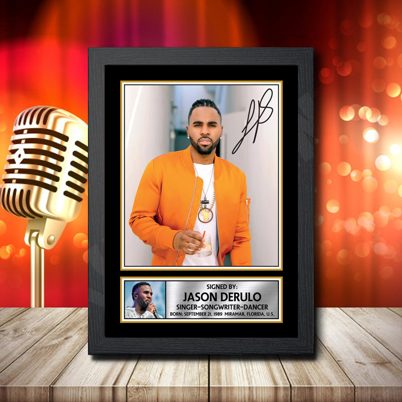 Jason Derulo 2 – Printed Signature Music Star Print – Jason Derulo 2