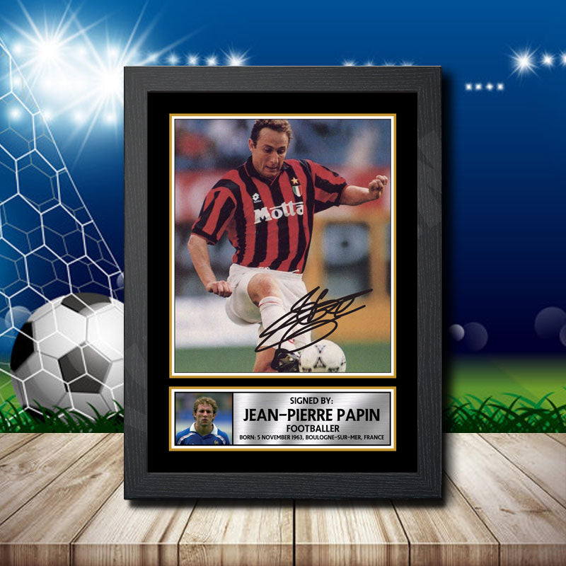 Jean Pierre Papin 2 Printed Signature Footballers Star Poster Print Framed Wall Art Gift β Jean Pierre Papin 2 Printed Signature Footballers Star Poster Print