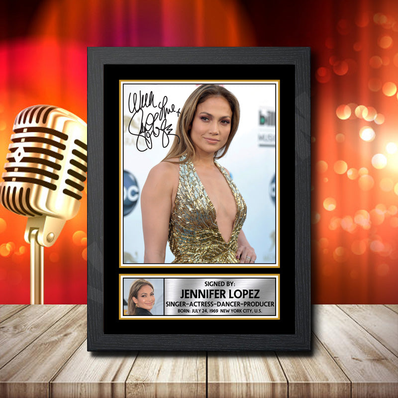 Jennifer Lopez 2 – Printed Signature Music Star Print – Jennifer Lopez 2