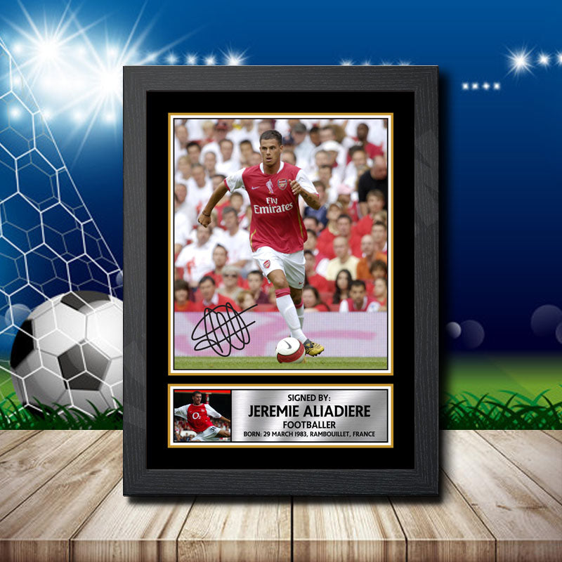 Jeremie Aliadiere 2 Printed Signature Footballers Star Poster Print Framed Wall Art Gift – Jeremie Aliadiere 2 Printed Signature Footballers Star Poster Print