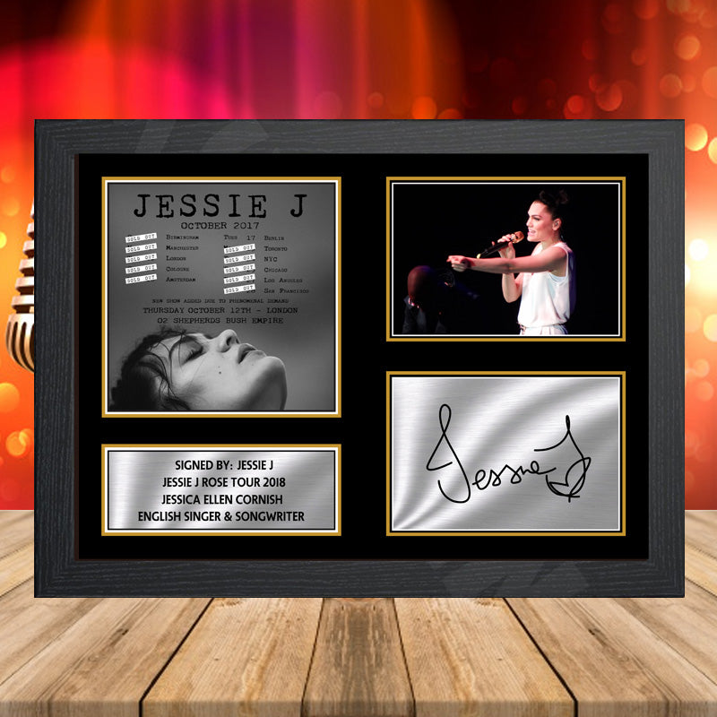 Jessie J Rose Tour 2018 – Printed Signature Music-Landscape Star Print – Jessie J Rose Tour 2018
