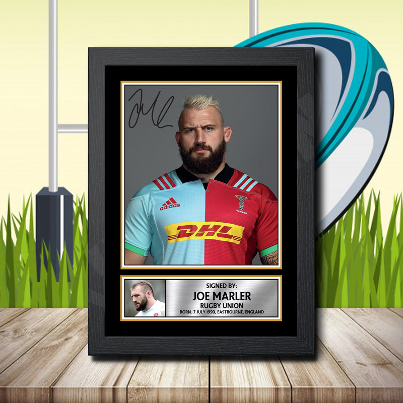Joe Marler 1 Printed Signature Rugby Star Poster Print Framed Wall Art Gift β Joe Marler 1 Printed Signature Rugby Star Poster Print
