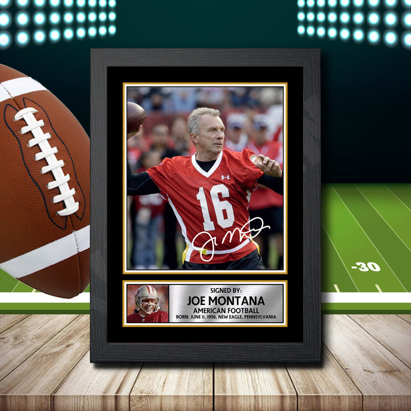 Joe Montana 2 – Printed Signature NFL Star Print – Joe Montana 2