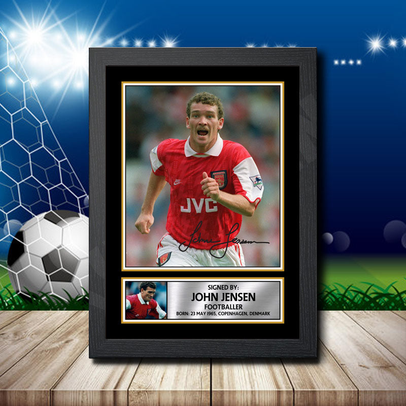 John Jensen Printed Signature Footballers Star Poster Print Framed Wall Art Gift β John Jensen Printed Signature Footballers Star Poster Print