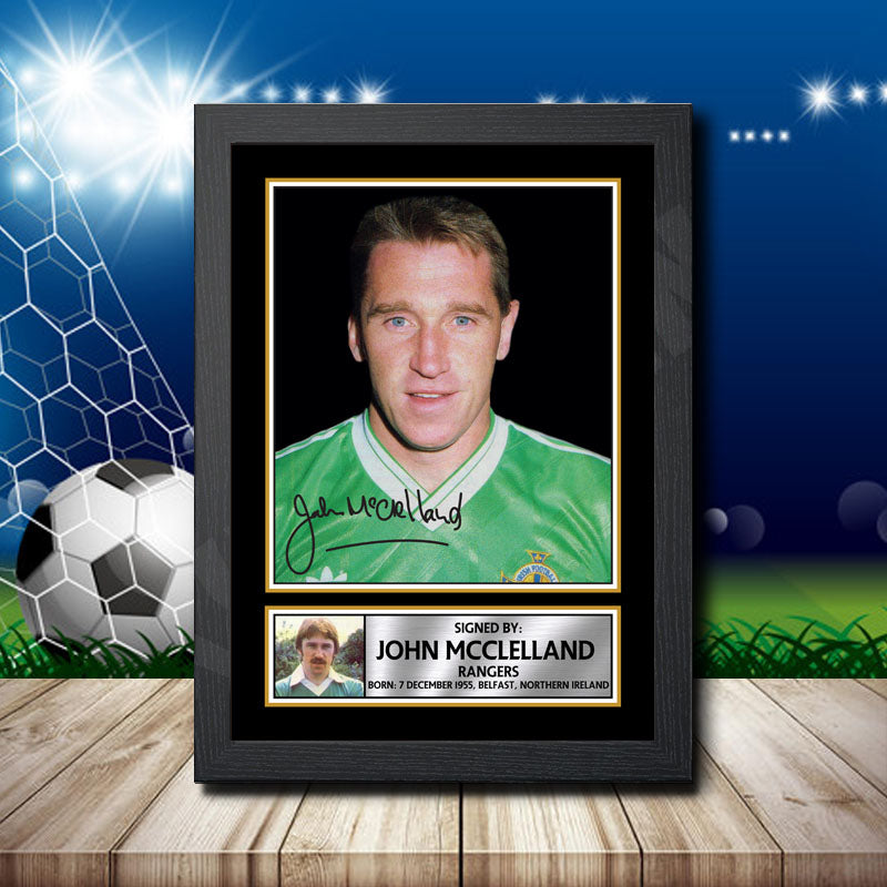 John Mcclelland 1 Printed Signature Footballers Star Poster Print Framed Wall Art Gift – John Mcclelland 1 Printed Signature Footballers Star Poster Print