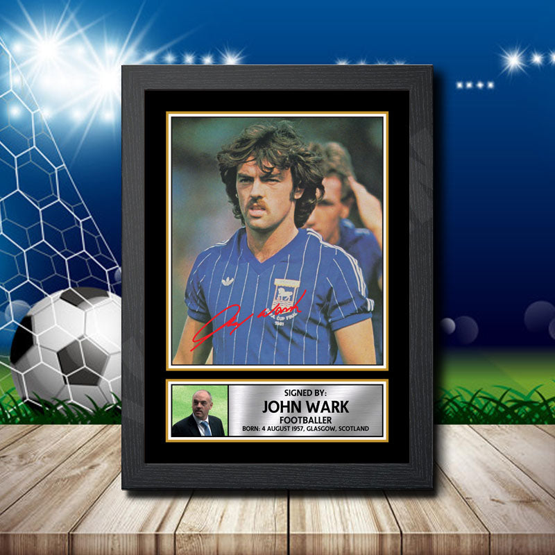 John Wark Printed Signature Footballers Star Poster Print Framed Wall Art Gift – John Wark Printed Signature Footballers Star Poster Print