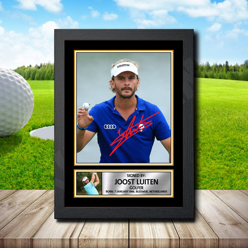 Joost Luiten 2 Printed Signature Golfer Star Poster Print Framed Wall Art Gift β Joost Luiten 2 Printed Signature Golfer Star Poster Print