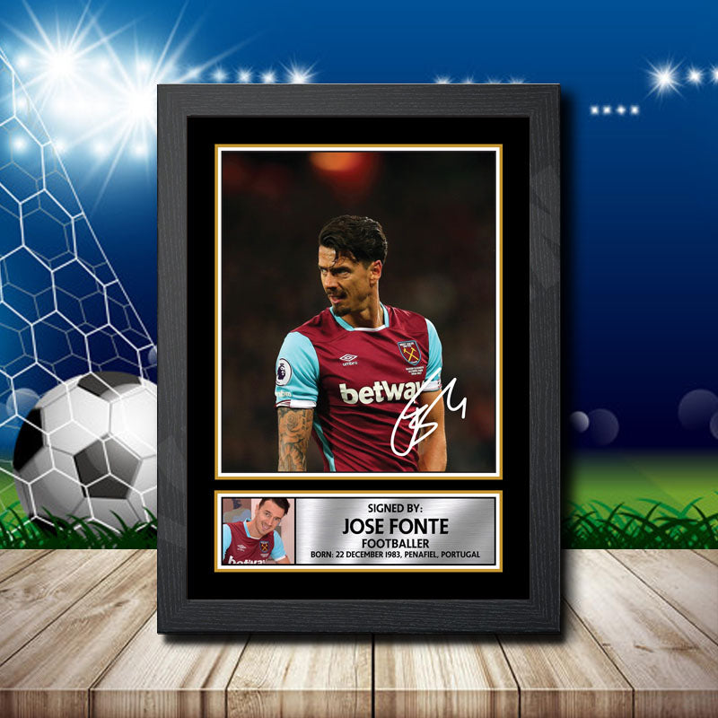 Jose Fonte 2 Printed Signature Footballers Star Poster Print Framed Wall Art Gift – Jose Fonte 2 Printed Signature Footballers Star Poster Print