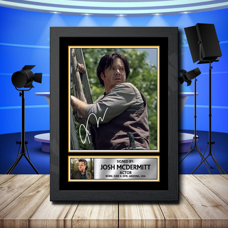 Josh Mcdermitt Printed Signature Television Star Poster Print Framed Wall Art Gift β Josh Mcdermitt Printed Signature Television Star Poster Print