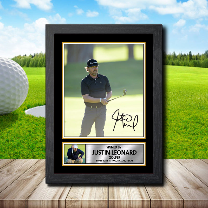 Justin Leonard 2 Printed Signature Golfer Star Poster Print Framed Wall Art Gift – Justin Leonard 2 Printed Signature Golfer Star Poster Print