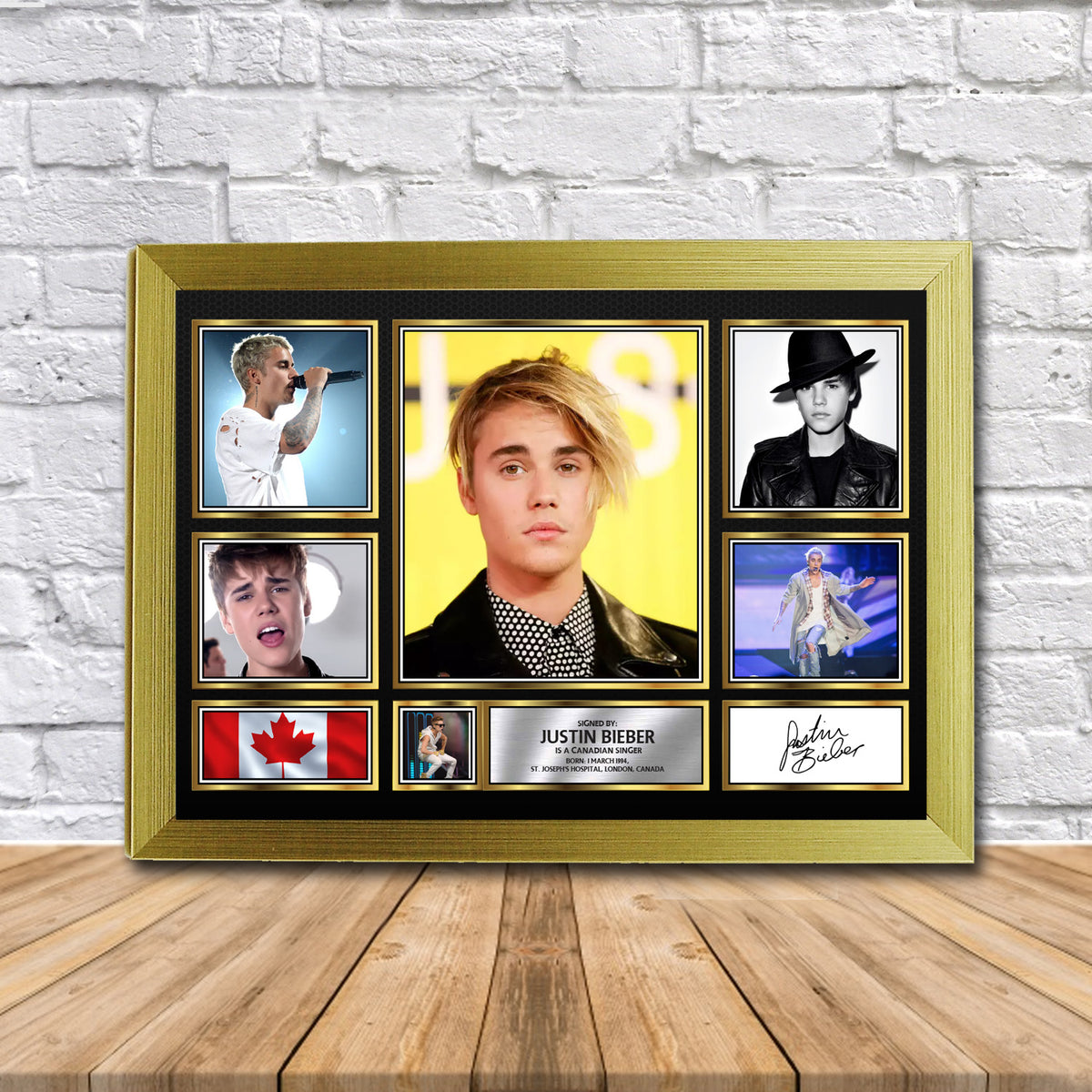 Justin Bieber Music Gift Framed Printed Signature Star Poster Print Wall Art Gift – Justin Bieber Music Gift Framed Printed Signature Star Poster Print Wall Art