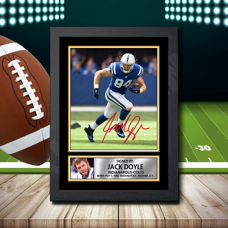 Jack Doyle – Printed Signature NFL Star Print – Jack Doyle