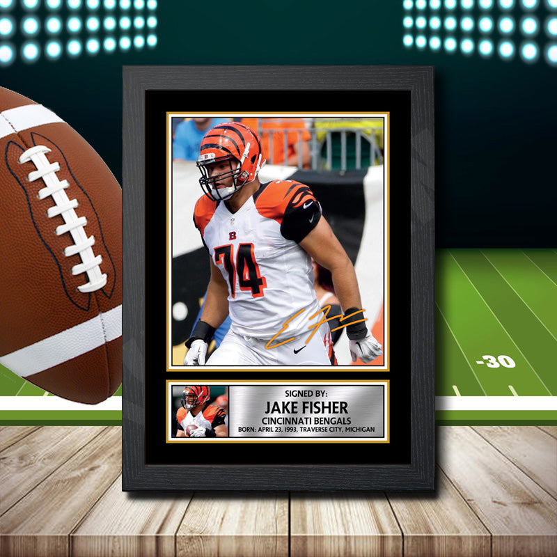 Jake Fisher 2 – Printed Signature NFL Star Print – Jake Fisher 2