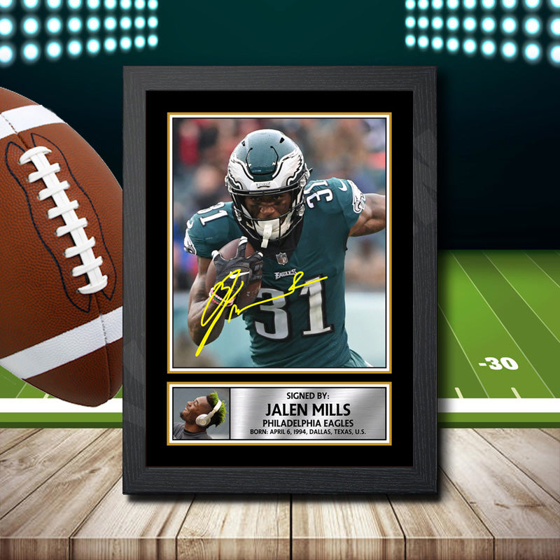 Jalen Mills – Printed Signature NFL Star Print – Jalen Mills