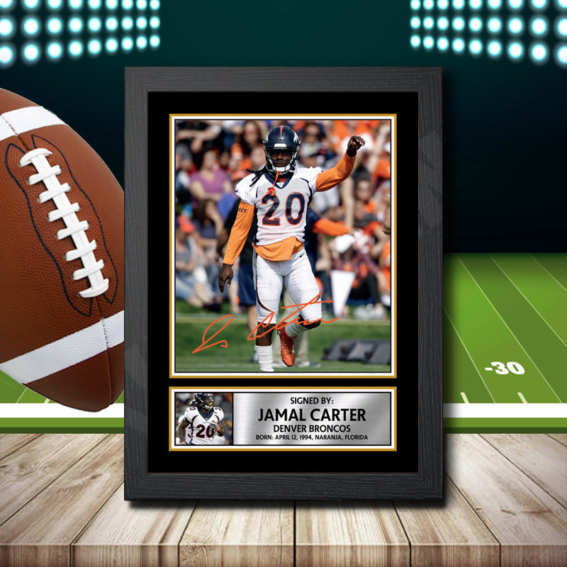 Jamal Carter – Printed Signature NFL Star Print – Jamal Carter