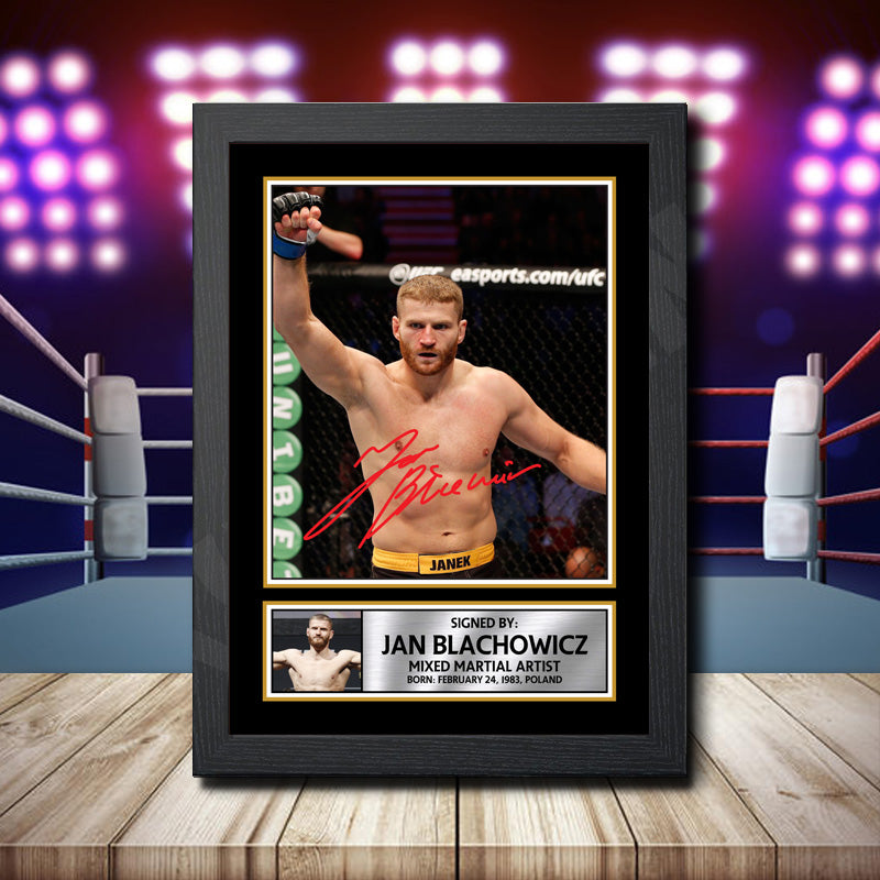 Jan Blachowicz 2 Printed Signature Ufc Star Poster Print Framed Wall Art Gift β Jan Blachowicz 2 Printed Signature Ufc Star Poster Print