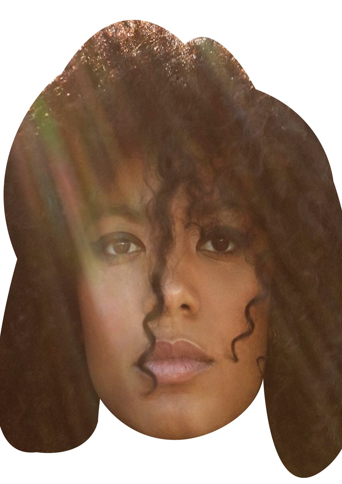 Jaz Sinclair Face Mask β Fancy Dress Cardboard Costume Mask β Jaz Sinclair Face Mask