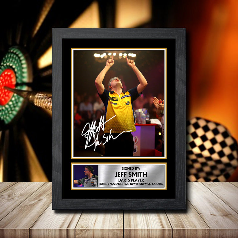 Jeff Smith Printed Signature Darts Star Poster Print Framed Wall Art Gift β Jeff Smith Printed Signature Darts Star Poster Print