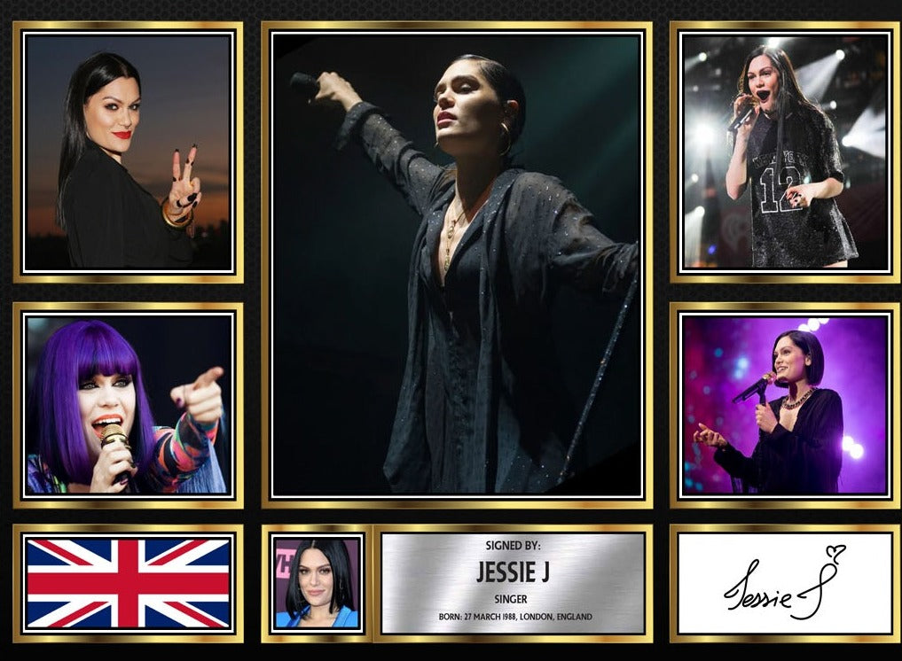 Jessie J Singers Framed Printed Signature Print – Fan Gift – Wall Art – Jessie J Singers Framed Printed Signature Print – A4 Poster