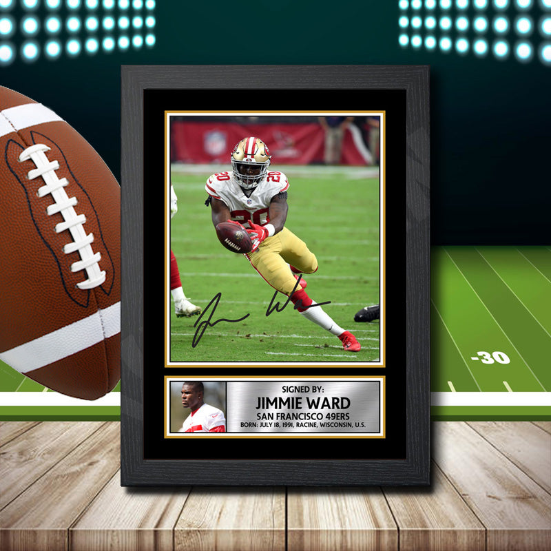 Jimmie Ward – Printed Signature NFL Star Print – Jimmie Ward