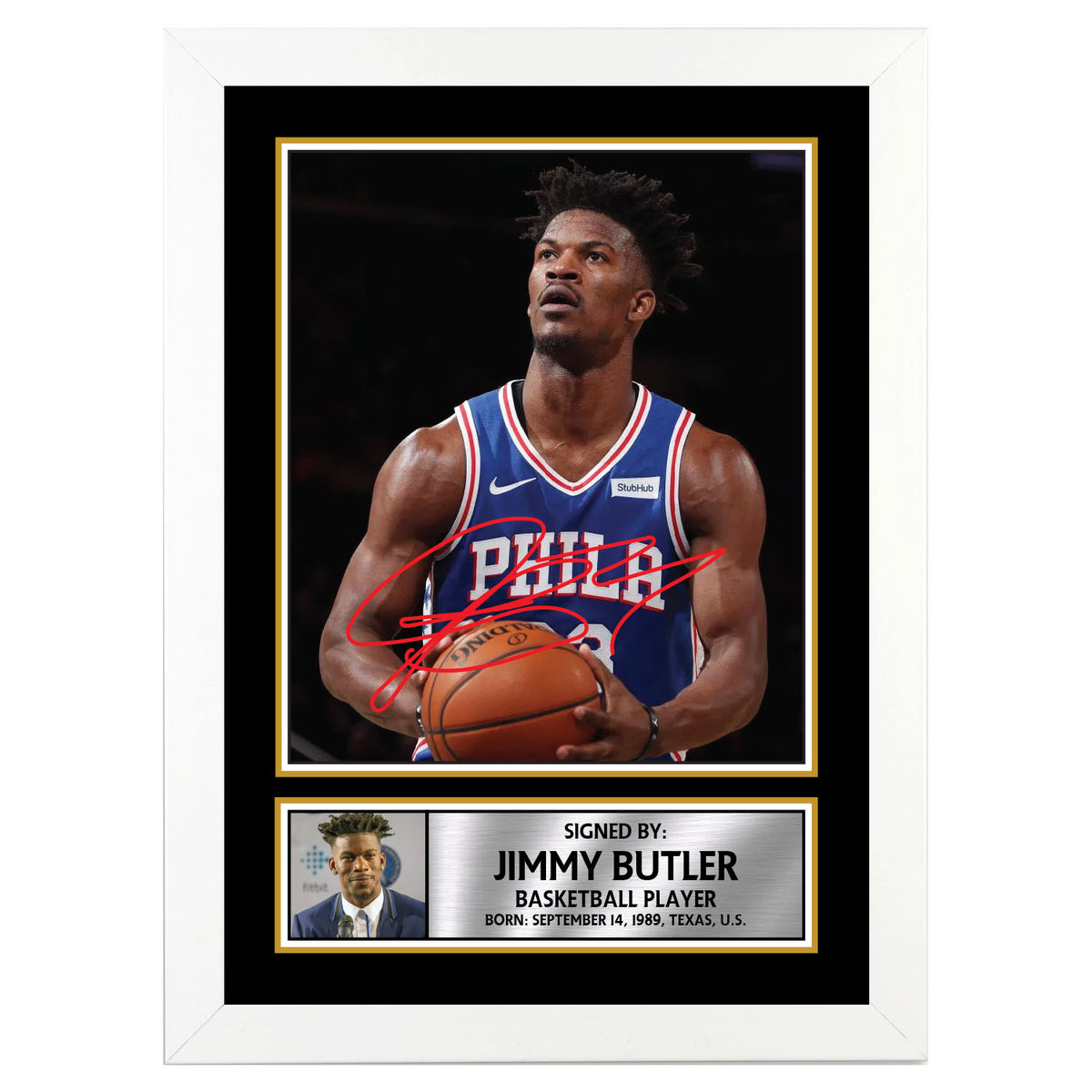Jimmy Butler Basketball Player Printed Signature Poster Print Gift