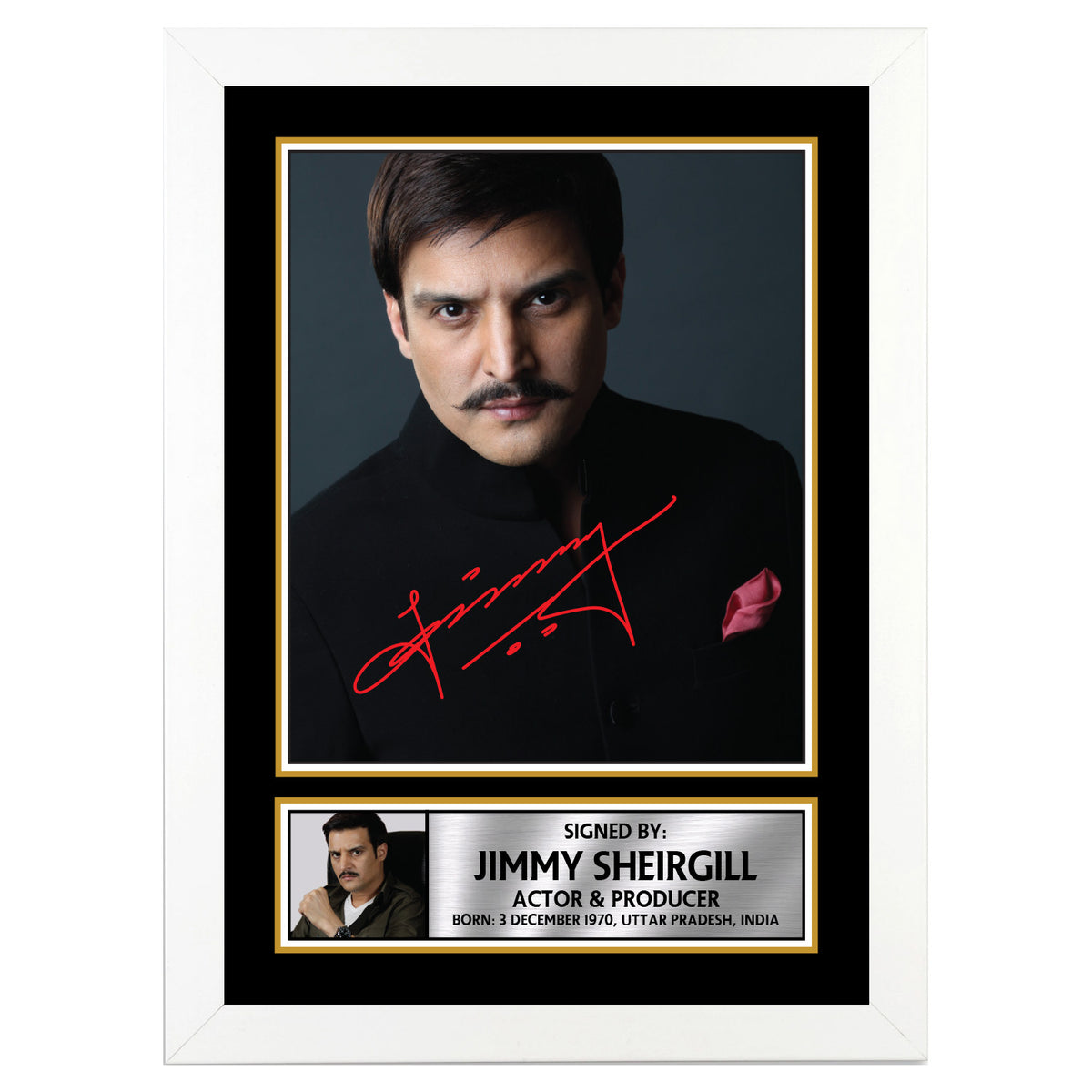 Jimmy Shergill M324 Bollywood Printed Signature Poster Print Gift