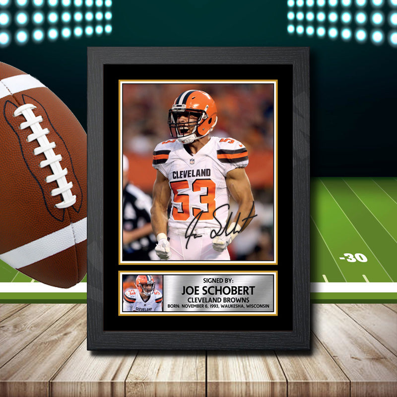 Joe Schobert 2 – Printed Signature NFL Star Print – Joe Schobert 2