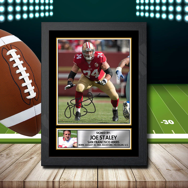 Joe Staley – Printed Signature NFL Star Print – Joe Staley
