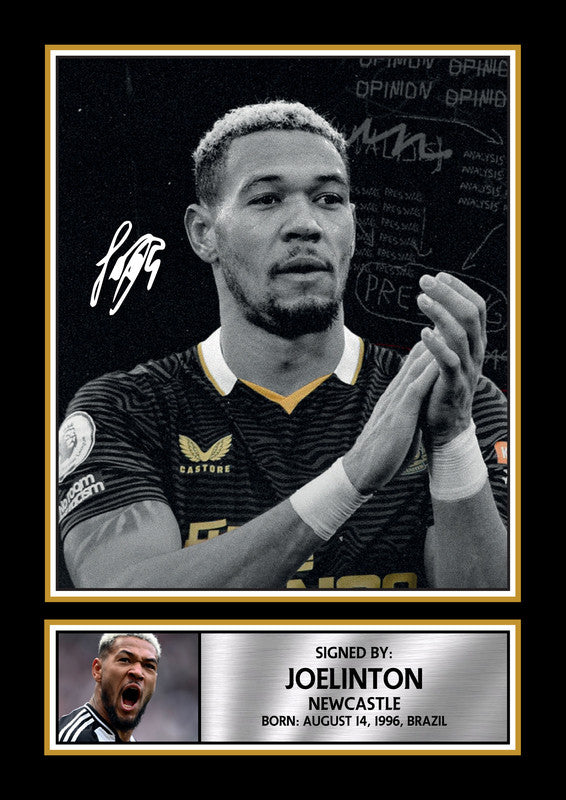 Joelinton Printed Signature Poster Print