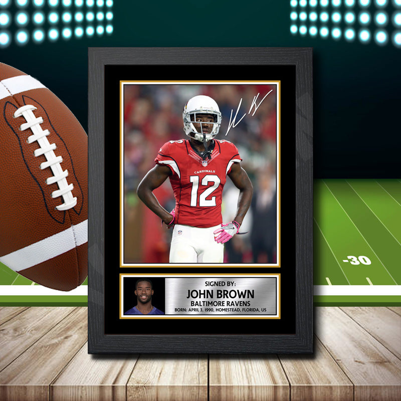 John Brown 2 – Printed Signature NFL Star Print – John Brown 2