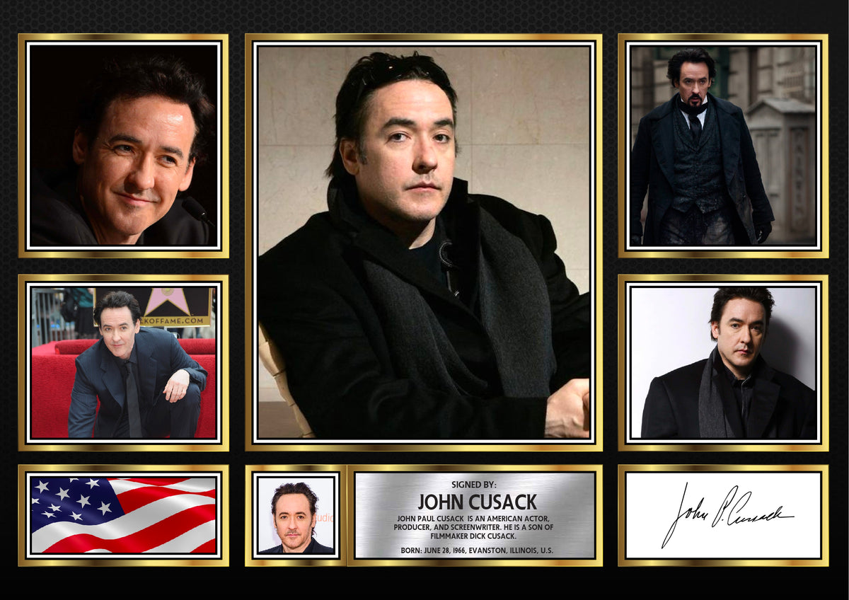 John Cusack – Printed Signature Television Star Print – John Cusack – A4 Poster