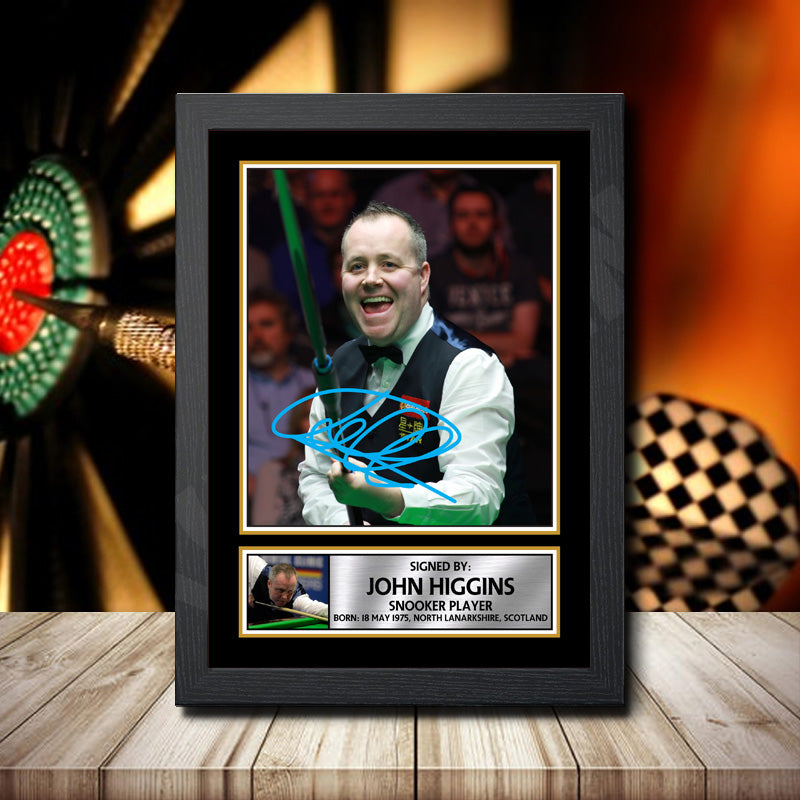 John Higgins 2 Printed Signature Darts Star Poster Print Framed Wall Art Gift – John Higgins 2 Printed Signature Darts Star Poster Print