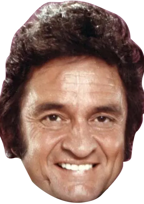 Johnny Cash Fancy Dress Cardboard Celebrity Party Face Mask