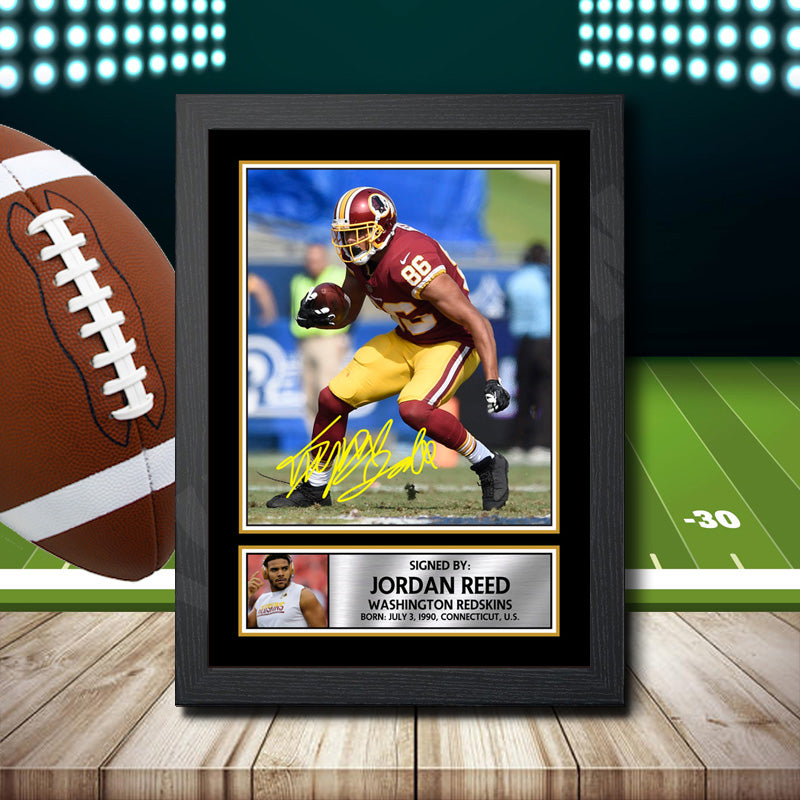 Jordan Reed 2 – Printed Signature NFL Star Print – Jordan Reed 2