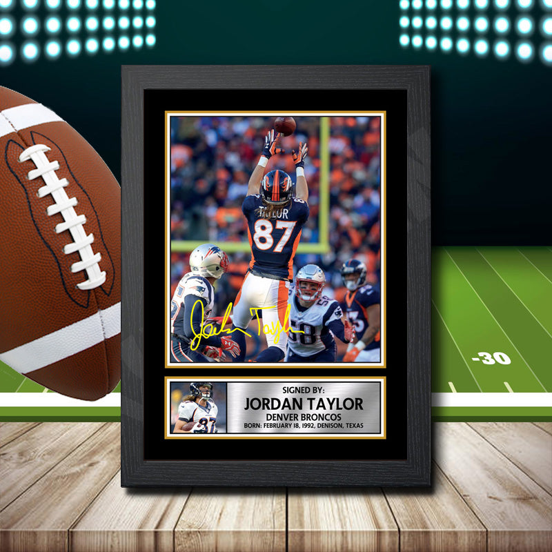 Jordan Taylor 2 – Printed Signature NFL Star Print – Jordan Taylor 2