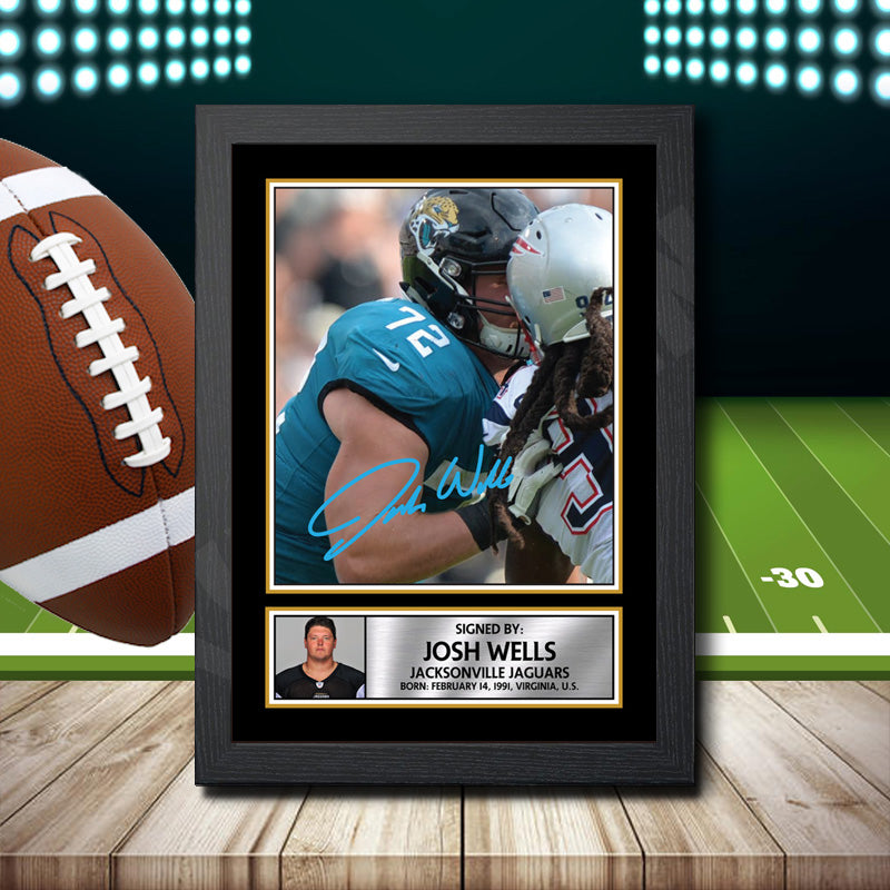 Josh Wells 2 – Printed Signature NFL Star Print – Josh Wells 2