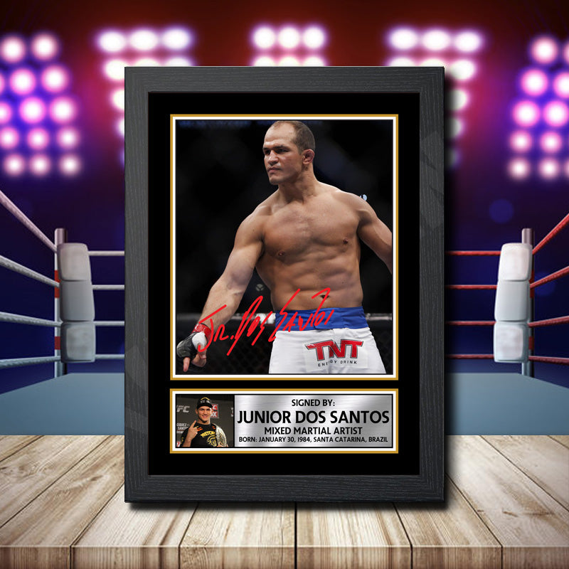 Junior Dos Santos Printed Signature Ufc Star Poster Print Framed Wall Art Gift – Junior Dos Santos Printed Signature Ufc Star Poster Print