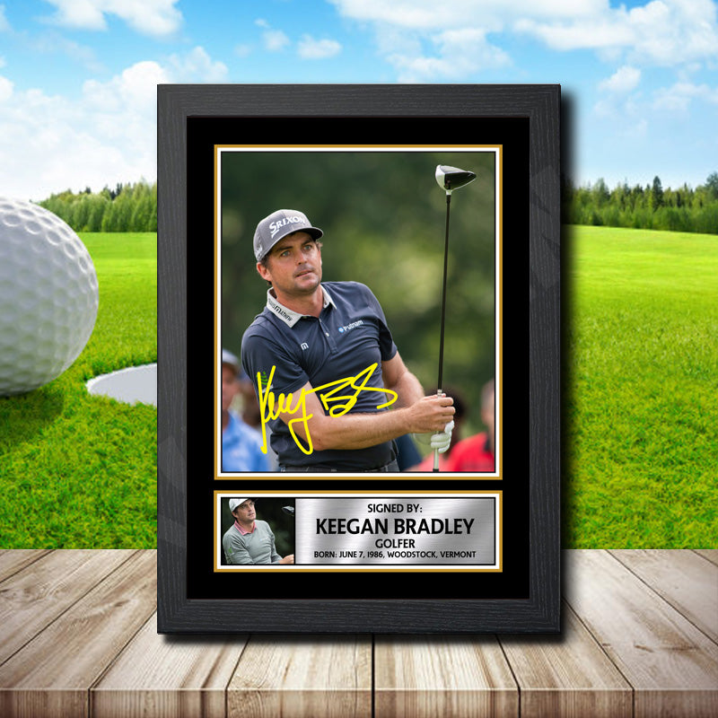 Keegan Bradley Printed Signature Golfer Star Poster Print Framed Wall Art Gift β Keegan Bradley Printed Signature Golfer Star Poster Print