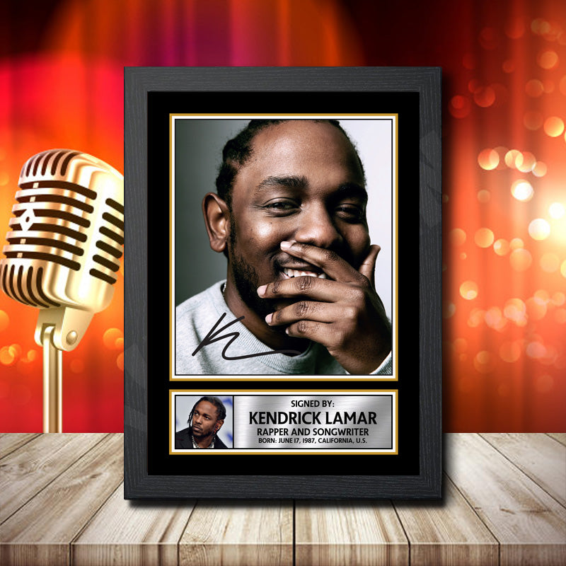 Kendrick Lamar 1 – Printed Signature Music Star Print – Kendrick Lamar 1