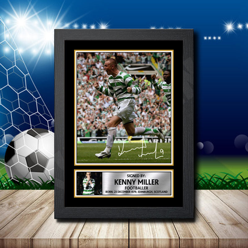 Kenny Miller Printed Signature Footballers Star Poster Print Framed Wall Art Gift β Kenny Miller Printed Signature Footballers Star Poster Print