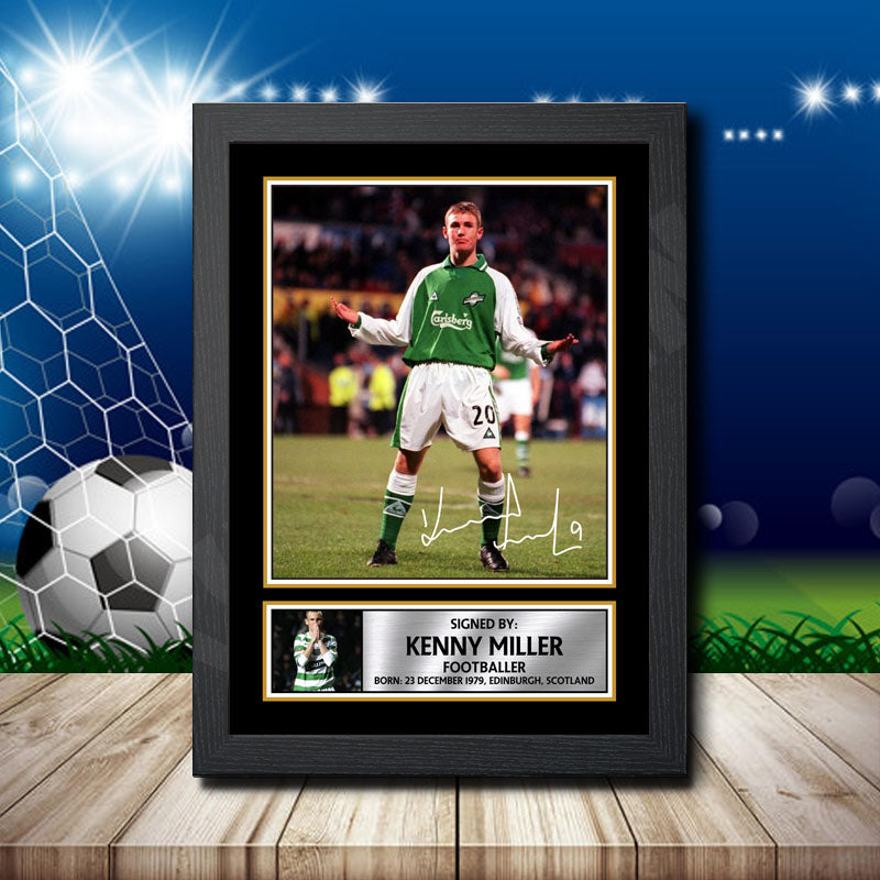 Kenny Miller 2 Printed Signature Footballers Star Poster Print Framed Wall Art Gift β Kenny Miller 2 Printed Signature Footballers Star Poster Print