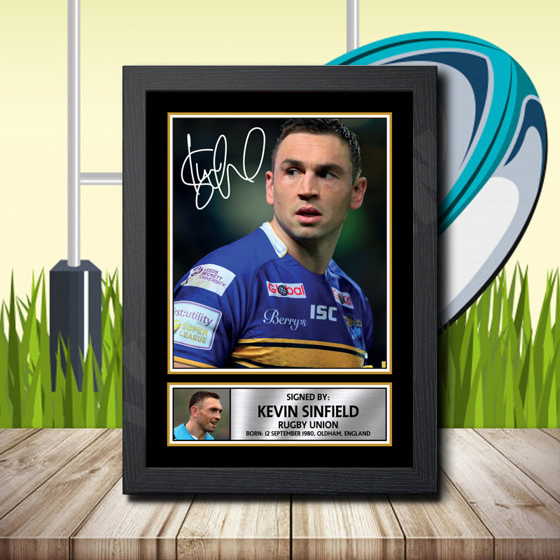 Kevin Sinfield 1 Printed Signature Rugby Star Poster Print Framed Wall Art Gift β Kevin Sinfield 1 Printed Signature Rugby Star Poster Print