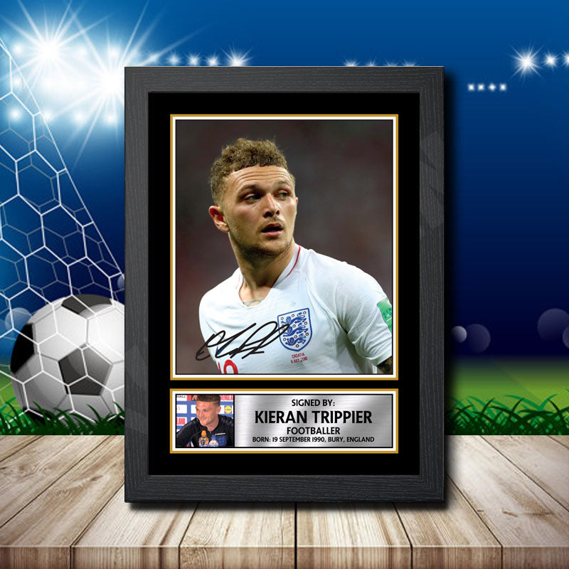 Kieran Trippier Printed Signature Footballers Star Poster Print Framed Wall Art Gift β Kieran Trippier Printed Signature Footballers Star Poster Print